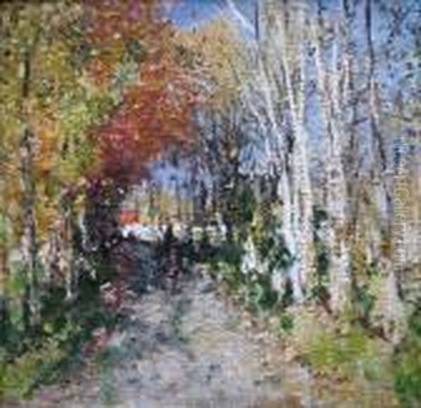 Paysage D'automne Oil Painting by Pierre Eugene Montezin