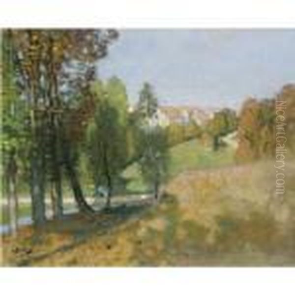 Automne Oil Painting by Pierre Eugene Montezin