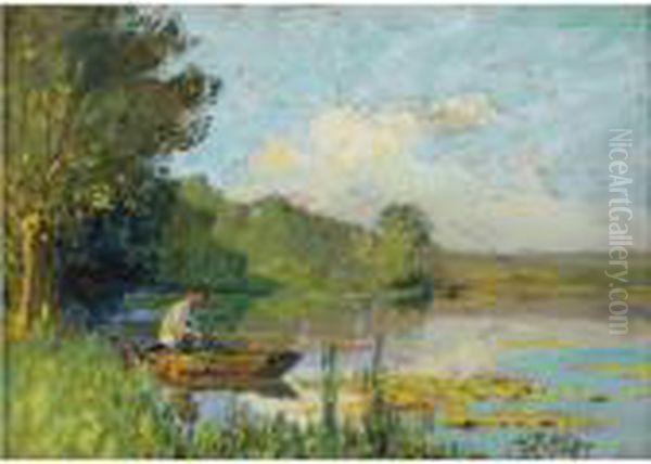 Pecheur Oil Painting by Pierre Eugene Montezin