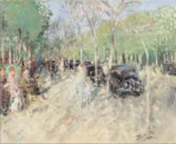 Le Printemps Au Bois Oil Painting by Pierre Eugene Montezin