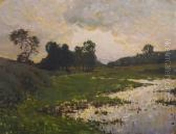 Paysage Rural Oil Painting by Pierre Eugene Montezin