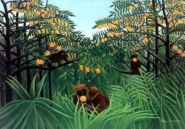 The Tropics Oil Painting by Henri Julien Rousseau