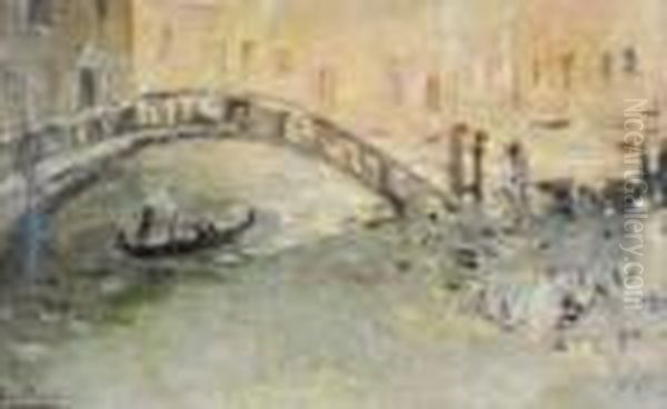 Venise Oil Painting by Pierre Eugene Montezin