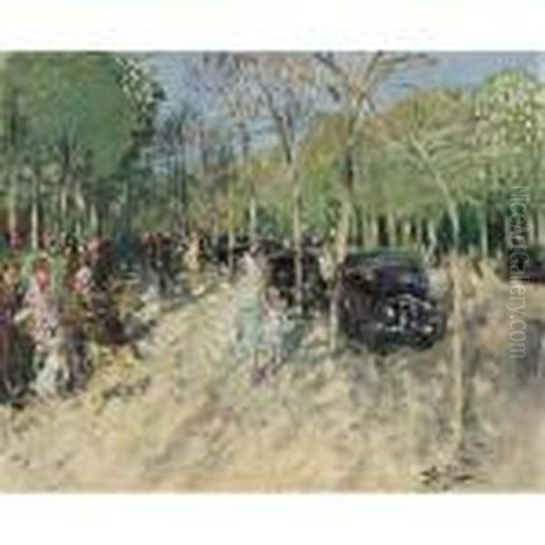 Le Printemps Au Bois by Pierre Eugene Montezin