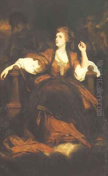 Mrs. Siddons as the Tragic Muse Oil Painting by Sir Joshua Reynolds