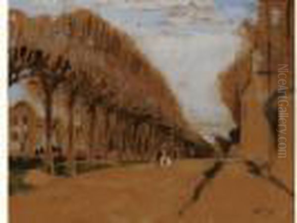 L'allee Oil Painting by Pierre Eugene Montezin