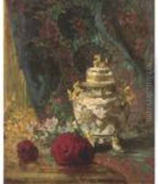 La Potiche Oil Painting by Pierre Eugene Montezin