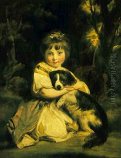 Miss Jane Bowles Oil Painting by Sir Joshua Reynolds