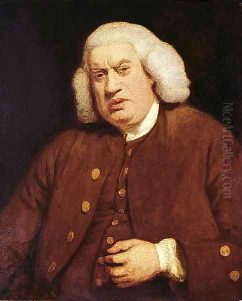 Portrait of Dr. Samuel Johnson 1709-84 Oil Painting by Sir Joshua Reynolds