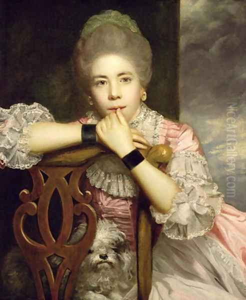 Mrs Abington as Miss Prue in Congreves Love for Love, 1771 Oil Painting by Sir Joshua Reynolds