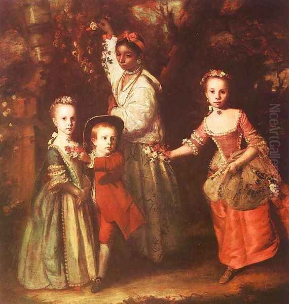 The Children of Edward Hollen Cruttenden Oil Painting by Sir Joshua Reynolds