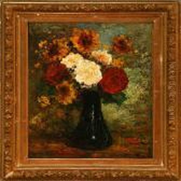 Still Life Oil Painting by Adolphe Joseph Th. Monticelli