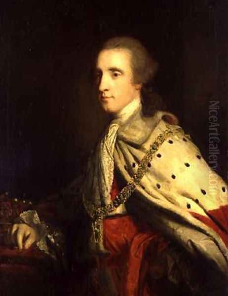 The 4th Duke of Queensbury ('Old Q') as Earl of March Oil Painting by Sir Joshua Reynolds