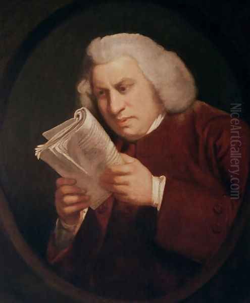 Dr. Samuel Johnson 1709-84 1775 Oil Painting by Sir Joshua Reynolds