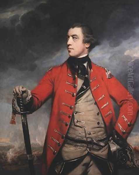 General John Burgoyne Oil Painting by Sir Joshua Reynolds