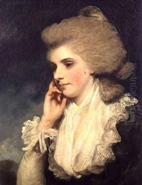 Frances, Countess of Lincoln Oil Painting by Sir Joshua Reynolds