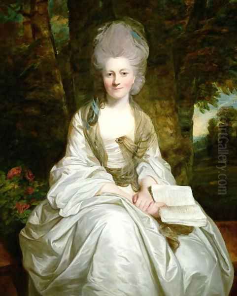 A Portrait of Dorothy Vaughan, Countess of Lisburne, c.1777 Oil Painting by Sir Joshua Reynolds