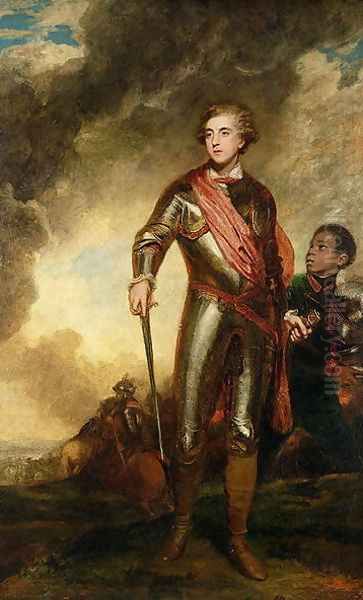 Portrait of Charles Stanhope, 3rd Earl of Harrington 1753-1816 1782 Oil Painting by Sir Joshua Reynolds