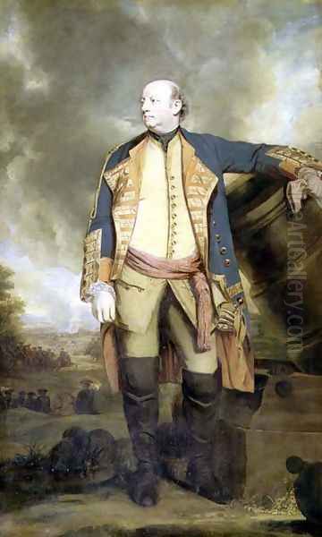 Portrait of John, Marquis of Granby in the uniform of Col. of Royal Regiment of Horse Guards, c.1770 Oil Painting by Sir Joshua Reynolds