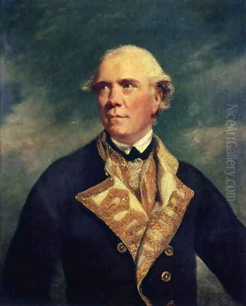 Admiral Barrington 1729-1800 1779 Oil Painting by Sir Joshua Reynolds