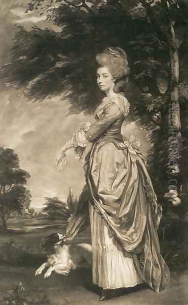 Portrait of Emily Mary, Countess of Salisbury 1750-1835, engraved by Valentine Green 1739-1813, 1781 Oil Painting by Sir Joshua Reynolds