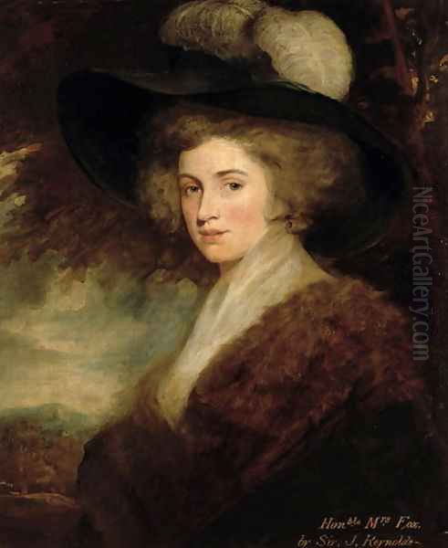 Portrait of Mrs. Charles James Fox, 1784-9 Oil Painting by Sir Joshua Reynolds