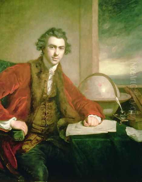 Sir Joseph Banks 1743-1820, 1771-72 Oil Painting by Sir Joshua Reynolds