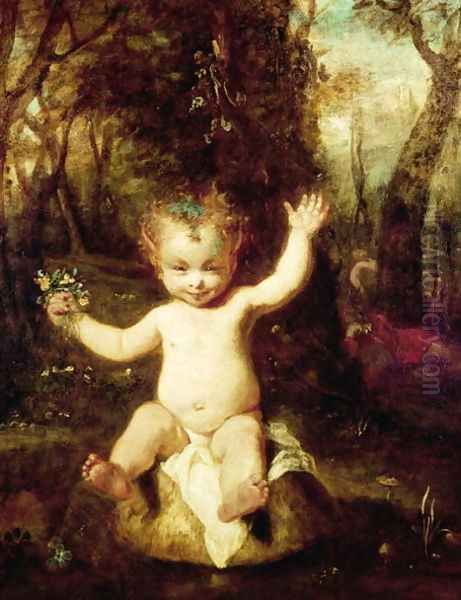 Puck, 1789 Oil Painting by Sir Joshua Reynolds