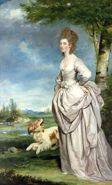 Portrait of Mrs Elisha Matthew. 1777 Oil Painting by Sir Joshua Reynolds