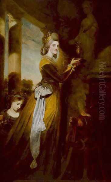 Mrs Peter Beckford Oil Painting by Sir Joshua Reynolds