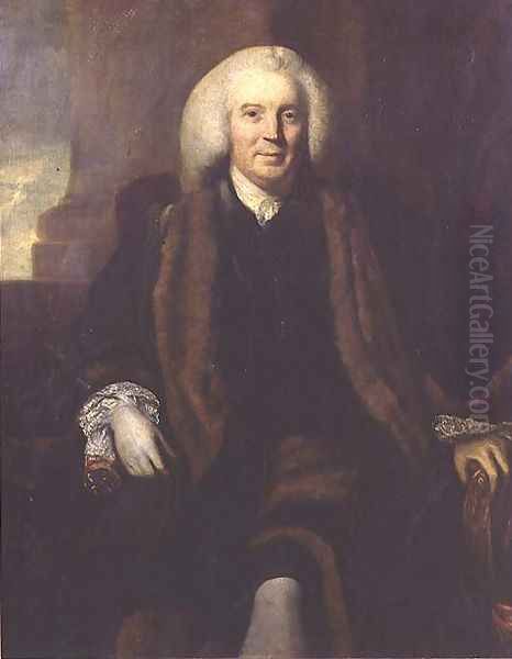 Sir Thomas Harrison 1701-65 Chamberlain of the City of London, c.1758 Oil Painting by Sir Joshua Reynolds