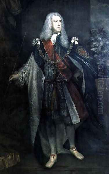 Portrait of Charles Fitzroy, 2nd Duke of Grafton, 1755-57 Oil Painting by Sir Joshua Reynolds