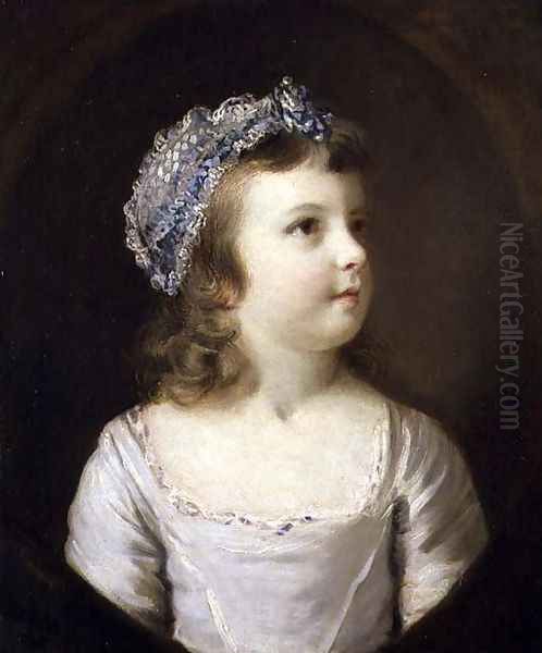 Portrait of a Girl, 1761 Oil Painting by Sir Joshua Reynolds