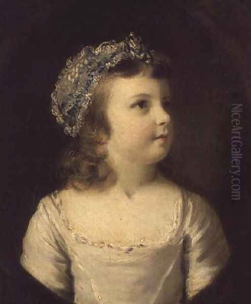 Portrait of Lady Mary Somerset 1756-1831 1761 Oil Painting by Sir Joshua Reynolds