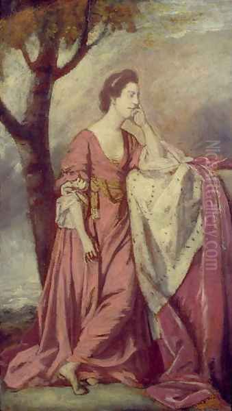 Study for a Portrait of the Duchess of Ancaster, c.1763 Oil Painting by Sir Joshua Reynolds