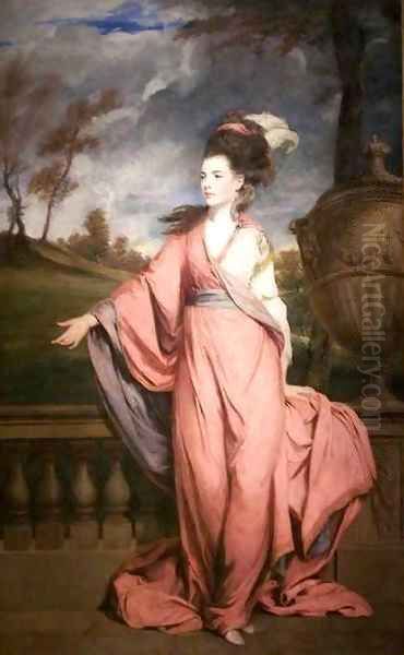 Jane Fleming Later Countess of Harrington Oil Painting by Sir Joshua Reynolds