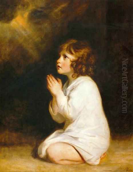 The Infant Samuel Oil Painting by Sir Joshua Reynolds