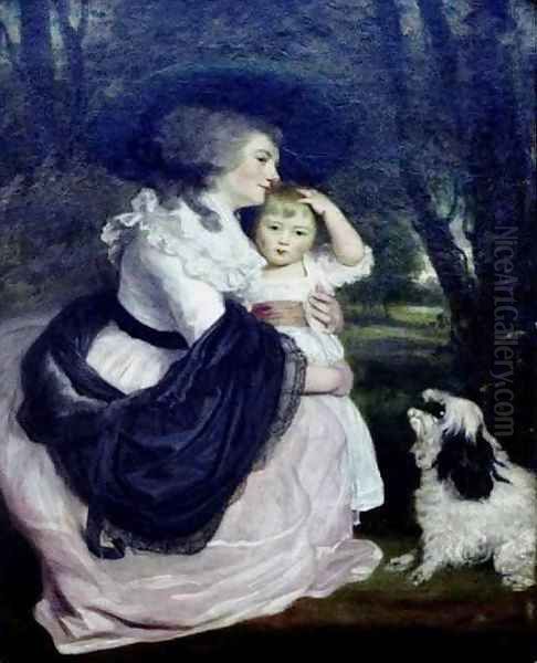 Countess Spencer and Her Son John Oil Painting by Sir Joshua Reynolds