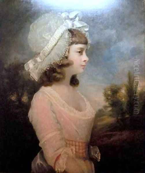 Miss Theresa Parker Oil Painting by Sir Joshua Reynolds