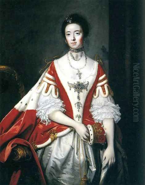 The Countess of Dartmouth Oil Painting by Sir Joshua Reynolds