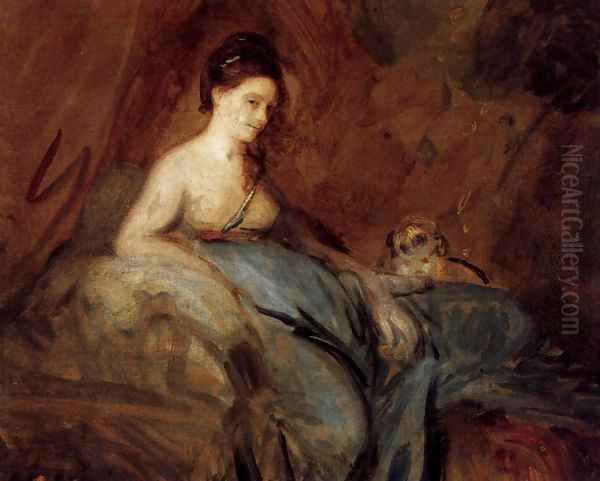 The Actress Kitty Fisher Oil Painting by Sir Joshua Reynolds