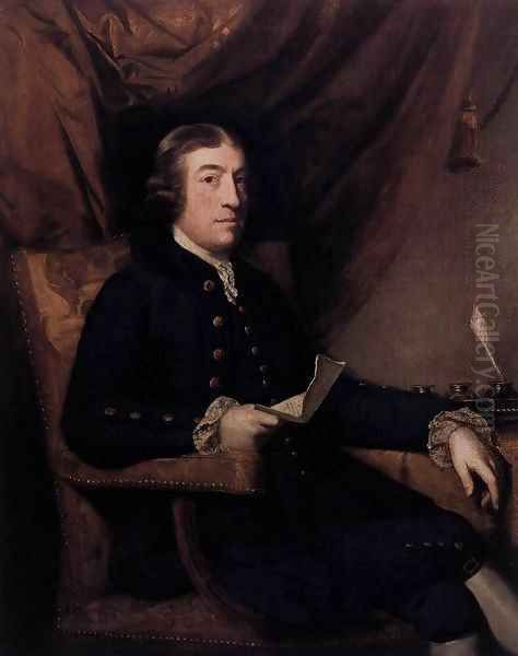 Mr. James Bourdieu Oil Painting by Sir Joshua Reynolds