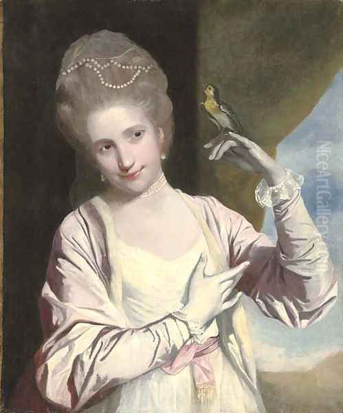 Portrait of Miss Harriet Powell (d.1779), afterwards Countess of Seaforth Oil Painting by Sir Joshua Reynolds