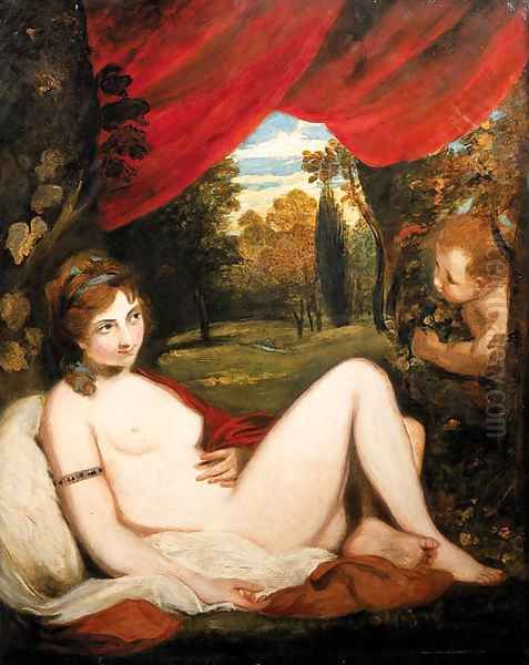 Venus and Cupid Oil Painting by Sir Joshua Reynolds