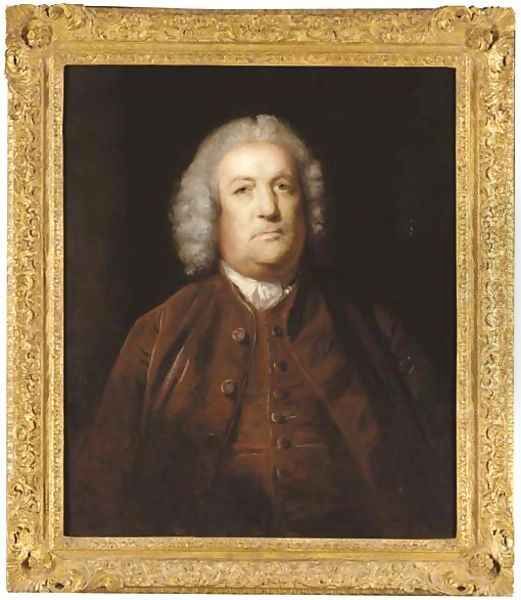 Portrait of a gentleman, traditionally identified as Mr. Mangles Oil Painting by Sir Joshua Reynolds