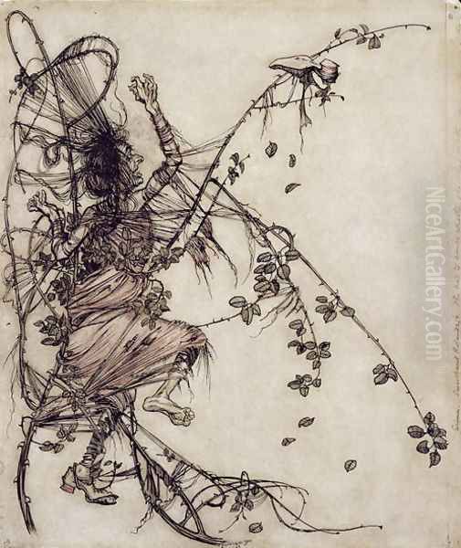 Sweetheart Roland', illustration from The Brothers Grimm, translated by Mrs Edgar Lewis, published 1900 Oil Painting by Arthur Rackham