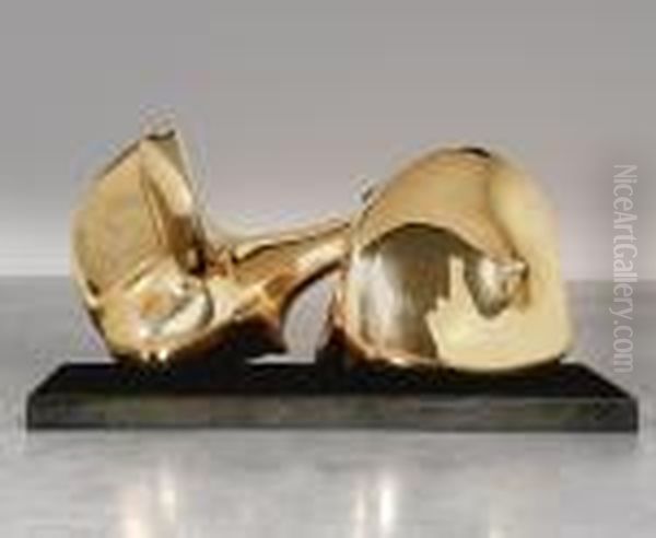 Two Piece Sculpture No. 7: Pipe Oil Painting by Henry Moore