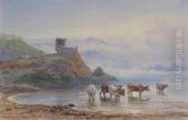 Dunolly Castle, Oban Oil Painting by Henry Moore