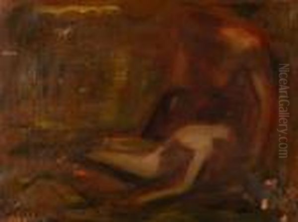 The Lovers Oil Painting by Henry Moore