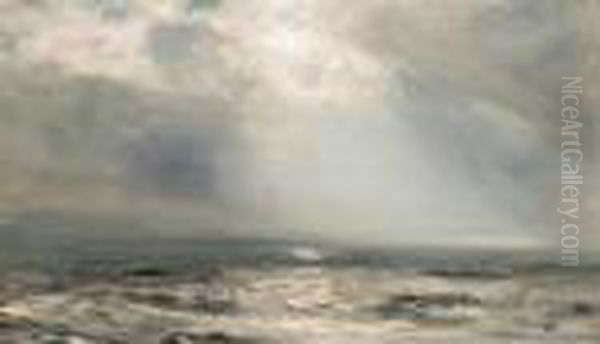 A Sunbeam Over The Sea Oil Painting by Henry Moore